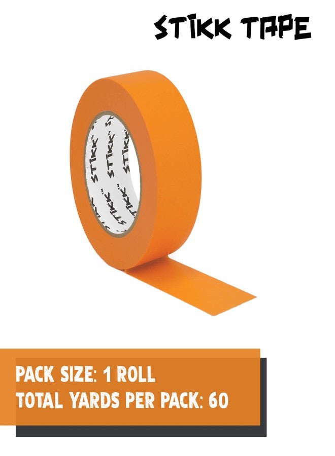 STIKK Painters Tape - 1pk Orange Painter Tape - 2 inch x 60 Yards - Paint Tape for Painting, Edges, Trim, Ceilings - Masking Tape for DIY Paint Projects - Residue-Free Painting Tape - Image 3