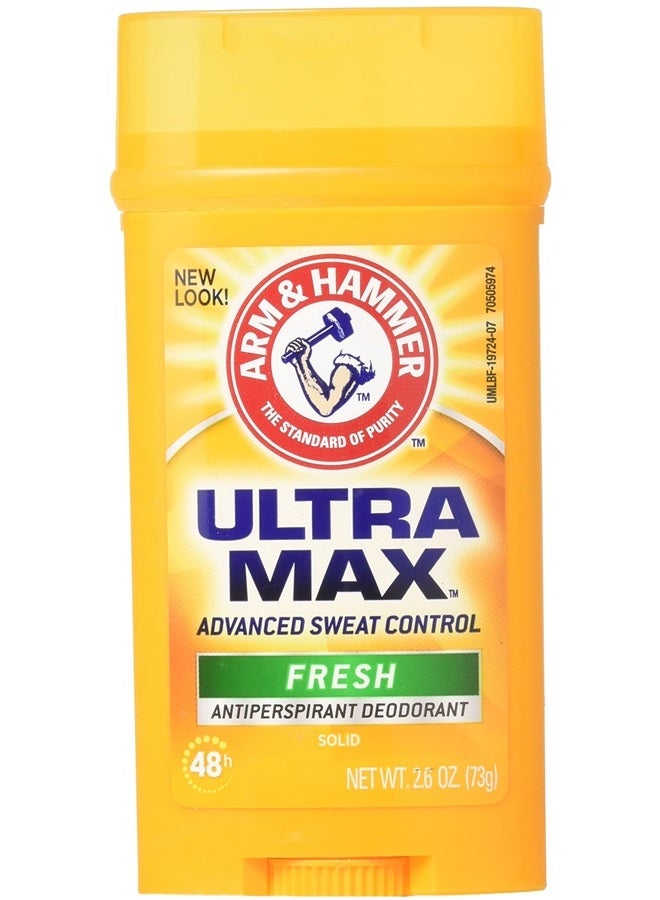 Arm & Hammer Ultra Max Fresh Scent Solid Antiperspirant Deodorant 2.6 oz (Pack of 6) - Image 1