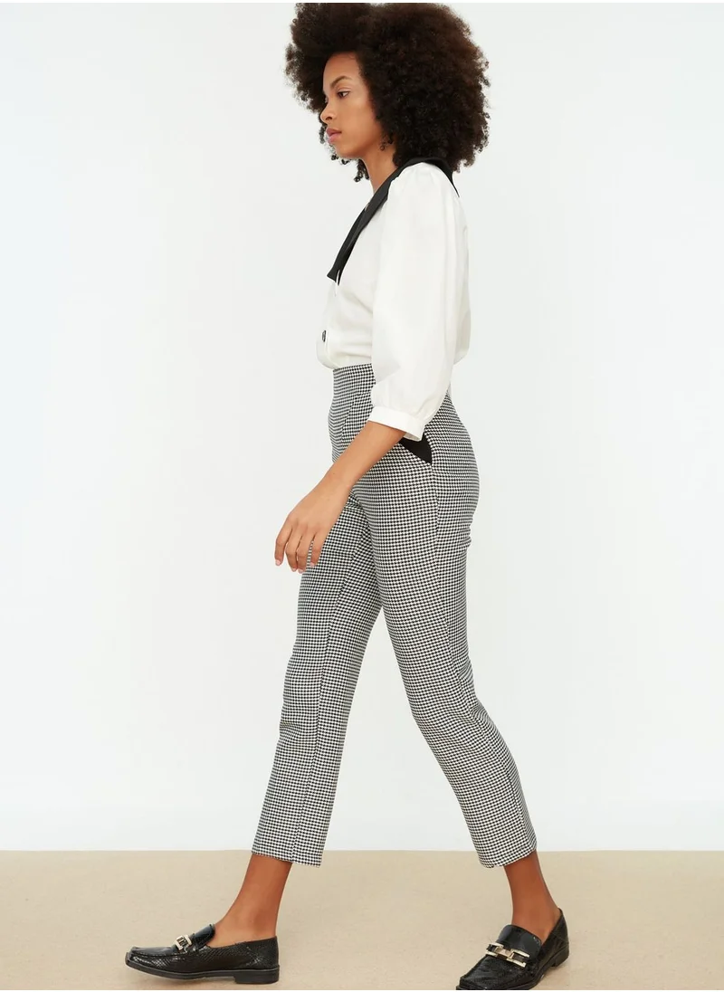 trendyol Printed High Waist Pants