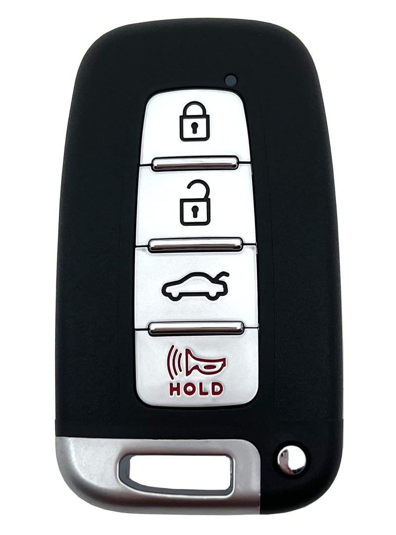 BTOZRF 4 Buttons Keyless Remote Car Key Fob Fit for Hyundai 2012-2013 Elantra, 2011-2014 Sonata, Azera, 2009-2014 Genesis Kia 2011-2013 Optima, 2011-2013 Soul (SY5HMFNA04) 2015 Sonata Hybird (Black) - Image 3