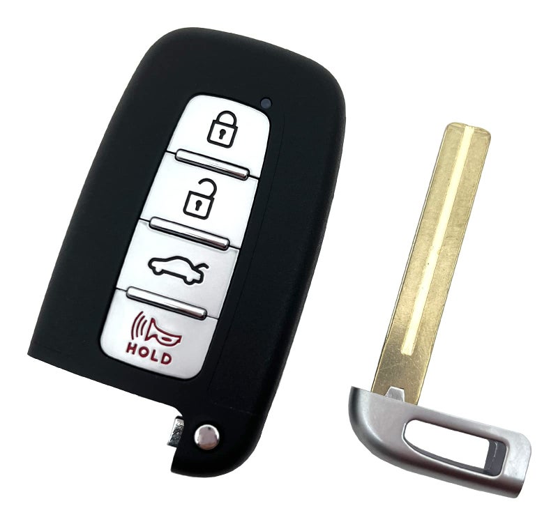 BTOZRF 4 Buttons Keyless Remote Car Key Fob Fit for Hyundai 2012-2013 Elantra, 2011-2014 Sonata, Azera, 2009-2014 Genesis Kia 2011-2013 Optima, 2011-2013 Soul (SY5HMFNA04) 2015 Sonata Hybird (Black) - Image 5