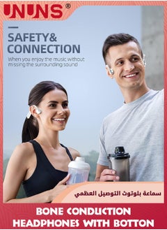 UNUNS Open-Ear Bluetooth Sport Headphones,Bone Conduction Headphones For iOS Android,Wireless Earphones Built-in Mic,9D HiFi Stereo,Sweatproof Waterproof Headset For Running/Cycling/Driving  - Image 3