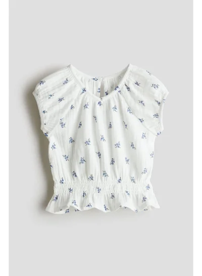 H&M Cotton muslin top