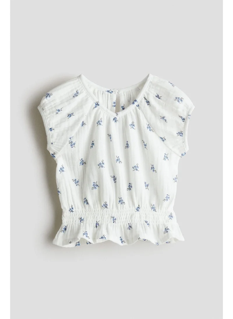 اتش اند ام Cotton muslin top