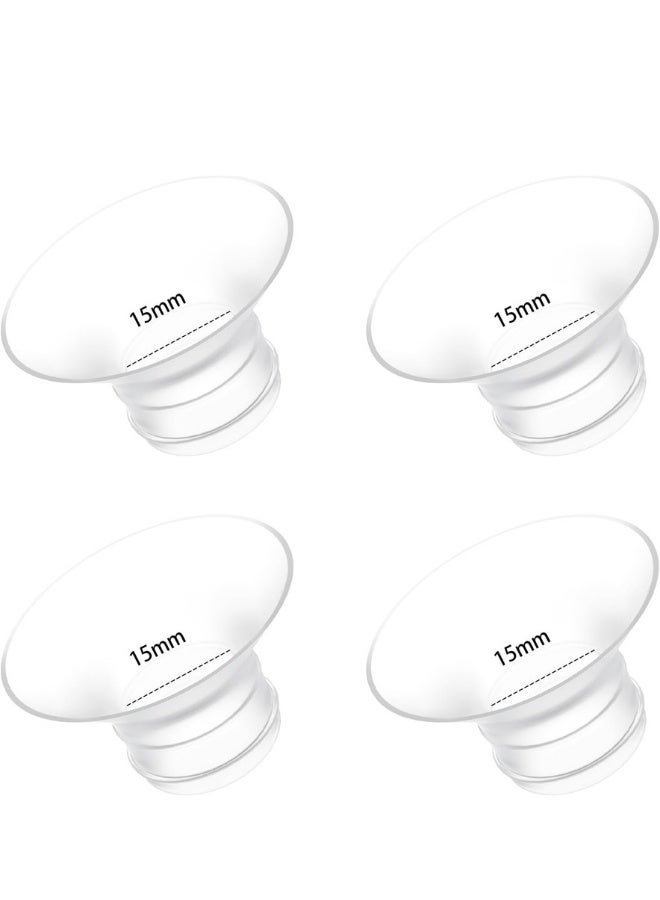 M5 | M6 | M9 Replacement Accessories - 15mm Inserts Fits 24mm Shield Compatible with Momcozy Wearable Breast Pump - Food-Grade Silicone & BPA Free - 4 Pack - Image 1