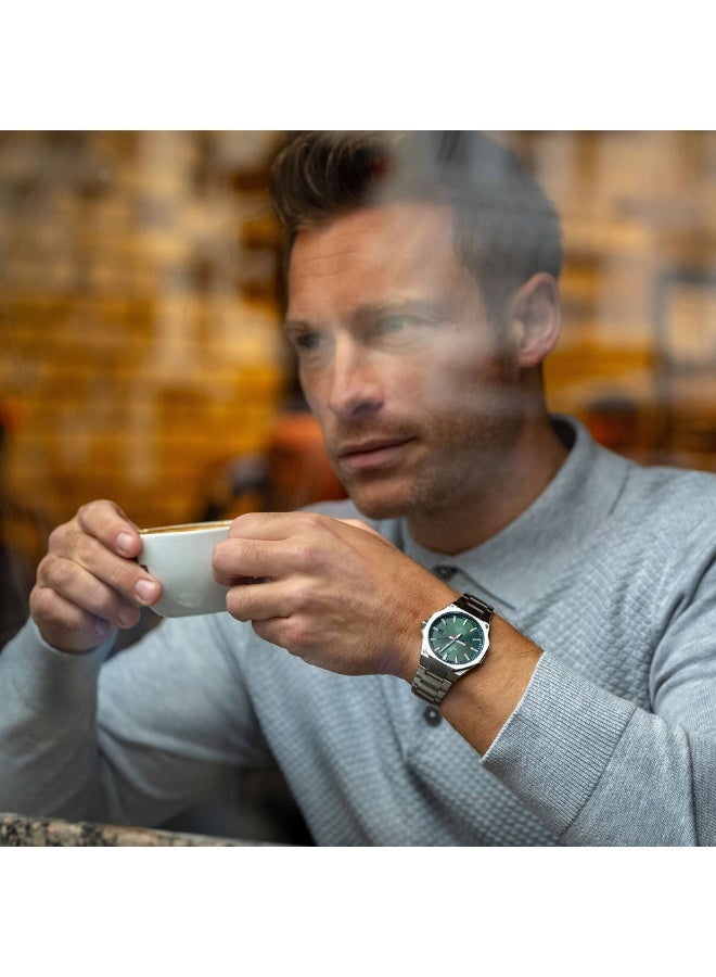 Casio G-Shock EFR-S108D-3AV Edifice Slim Men's Watch - Sapphire Crystal Glass, Ultra-Thin 7.8mm Stainless Steel Case, Brushed Octagonal Bezel, Sport Luxe Design, Date Display, 100M Water Resistant - Image 4