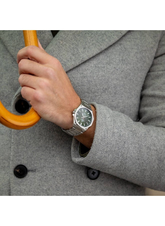 Casio G-Shock EFR-S108D-3AV Edifice Slim Men's Watch - Sapphire Crystal Glass, Ultra-Thin 7.8mm Stainless Steel Case, Brushed Octagonal Bezel, Sport Luxe Design, Date Display, 100M Water Resistant - Image 5