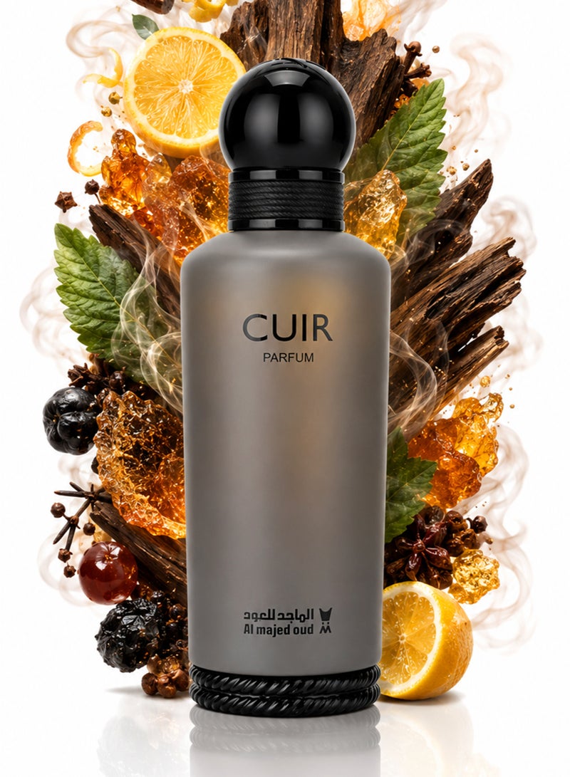 Al Majed Oud CUIR Parfum 150ml | Luxury Unisex Oud Leather Perfume with Amber & Patchouli | Long Lasting Signature Fragrance - Image 1