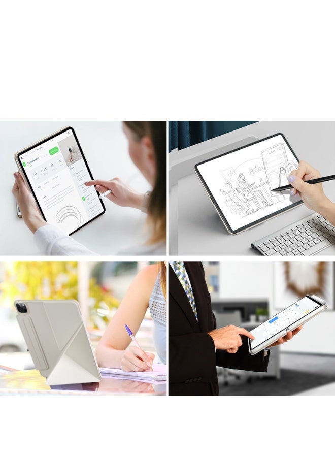 عام غطاء آيباد ميني 7 A17 برو (2024) - متوافق مع الجيلين السابع والسادس (2024/2021)، تصميم مغناطيسي رفيع وقوي، 4 زوايا للوقوف، حماية متينة، يدعم القلم. - Image 5