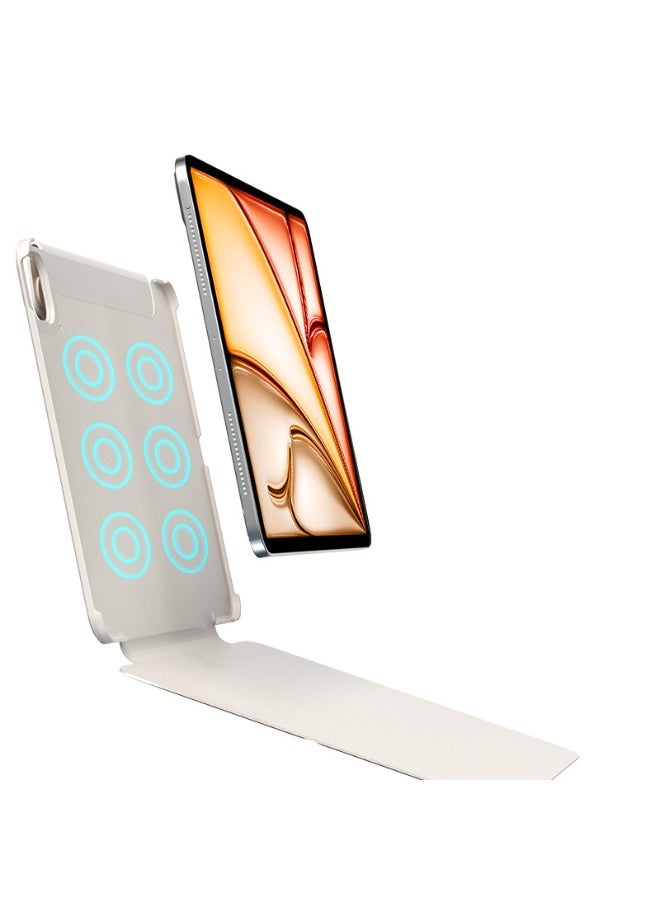 عام غطاء آيباد ميني 7 A17 برو (2024) - متوافق مع الجيلين السابع والسادس (2024/2021)، تصميم مغناطيسي رفيع وقوي، 4 زوايا للوقوف، حماية متينة، يدعم القلم. - Image 4