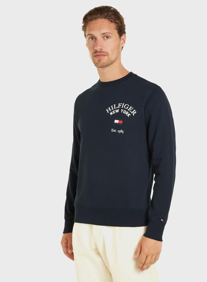 TOMMY HILFIGER Varsity Crew Neck Sweatshirt