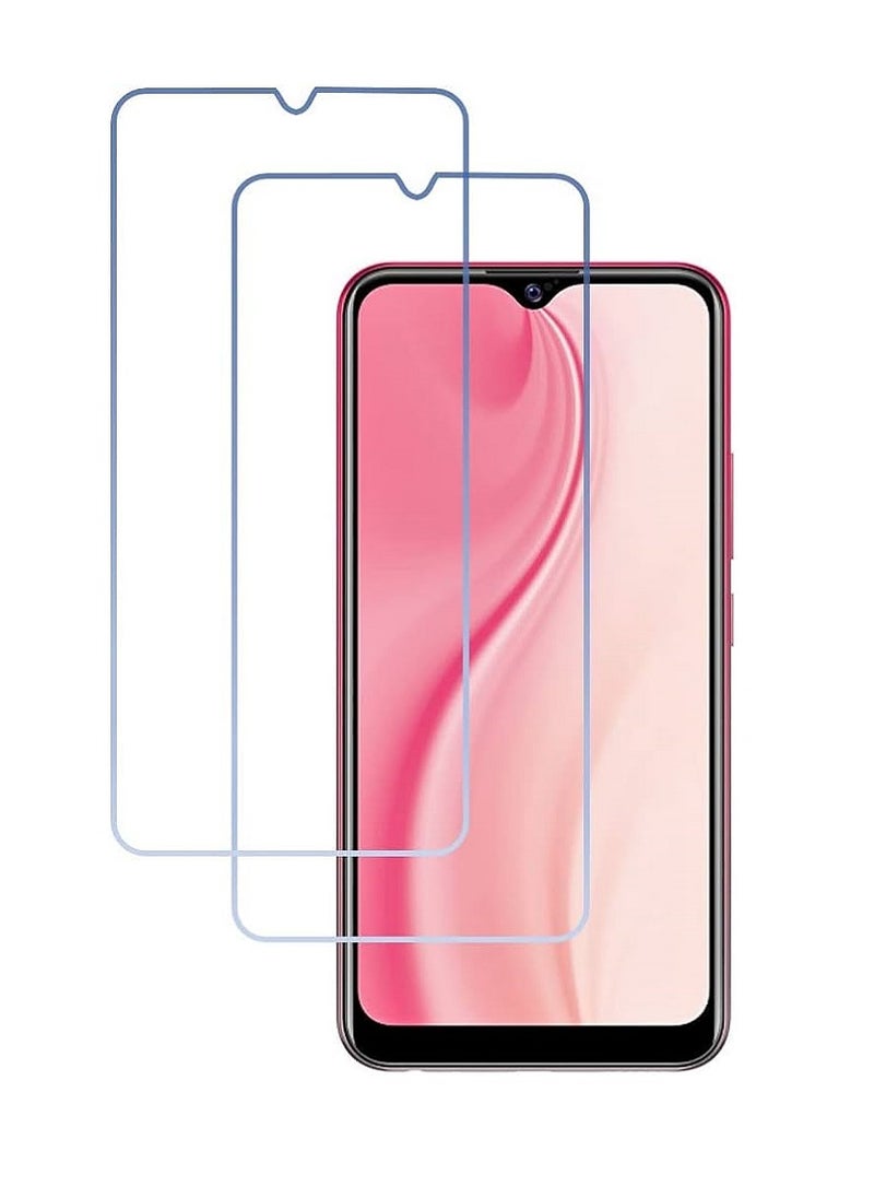 Super 2 Pieces Tempered Glass Screen Protector Clear Designed For vivo Y3s Full Screen Coverage And Bubble Free - Image 1
