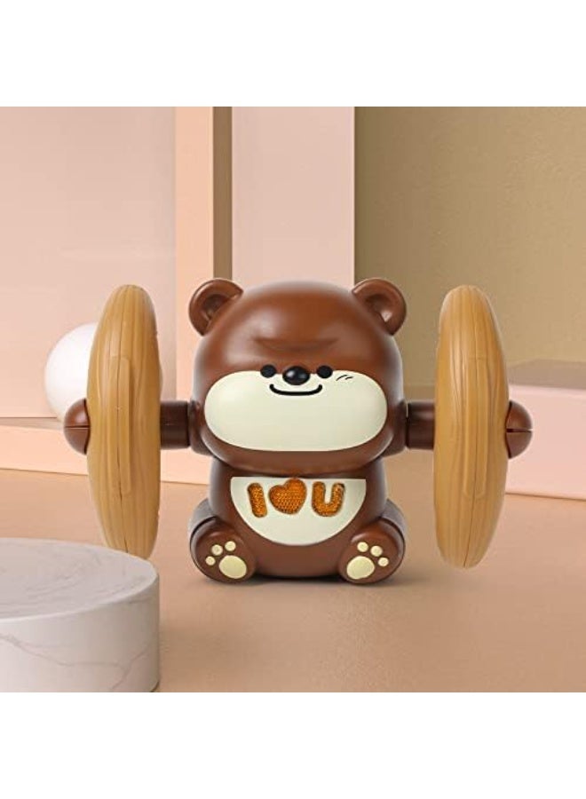Toy Box Electric Doll Tumbling Bear Toy Kids Electric Voice Control Induction Light Music Tumbling Bear - Image 4