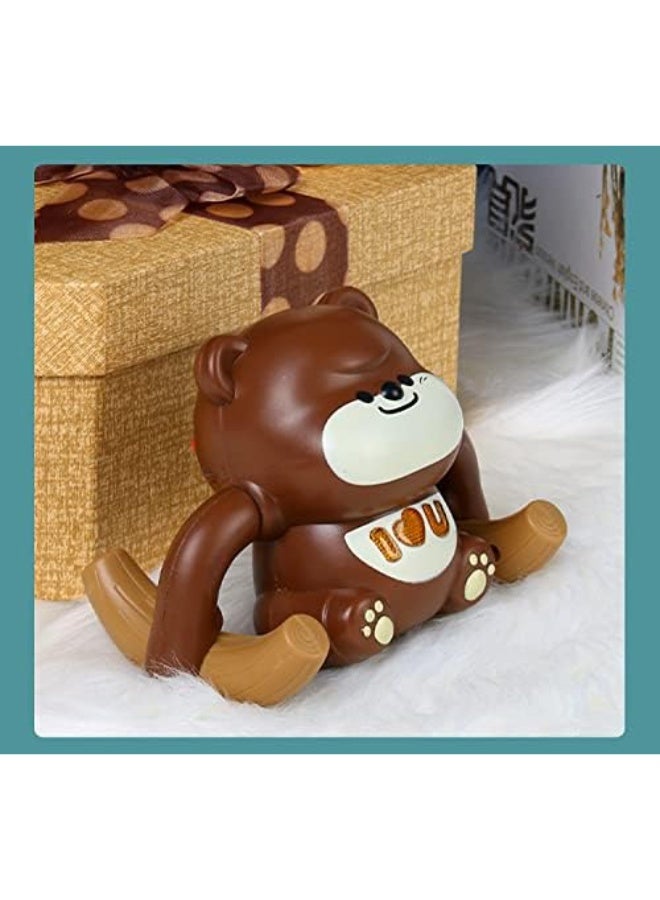 Toy Box Electric Doll Tumbling Bear Toy Kids Electric Voice Control Induction Light Music Tumbling Bear - Image 2