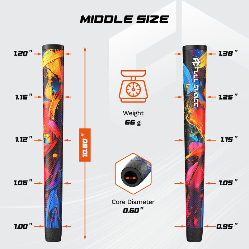 Full Choice FullChoice Midsize Pistol Putter Grip â€“ Stylish Design, Multi-Color, Lightweight PU Material, Soft & Comfortable, Non-Slip, Ideal for Men, Women - Image 5