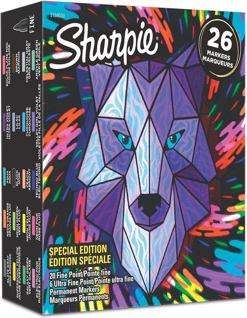 Sharpie Fine Point Permanent Markers - Special Edition Pack of 26 - Image 1