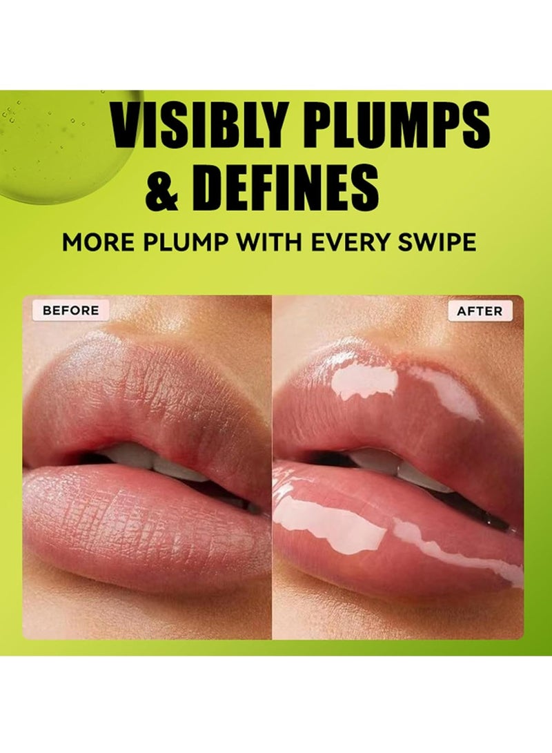 Generic 4 Colors Hydrating Lip Oil,Fat Lip Oil Lip Glaze,Shiny Transparent Lip Gloss Plumping,Nourishing & Non-sticky Long Lasting Fresh Clear Smooth Lip Care,Long Lasting Lip Oil  - Image 5