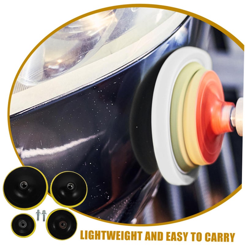 4 Inch 4Pcs Car Polishing Buffer Pad Kit For Drill And Angle Grinder Sanding Discs - Image 4