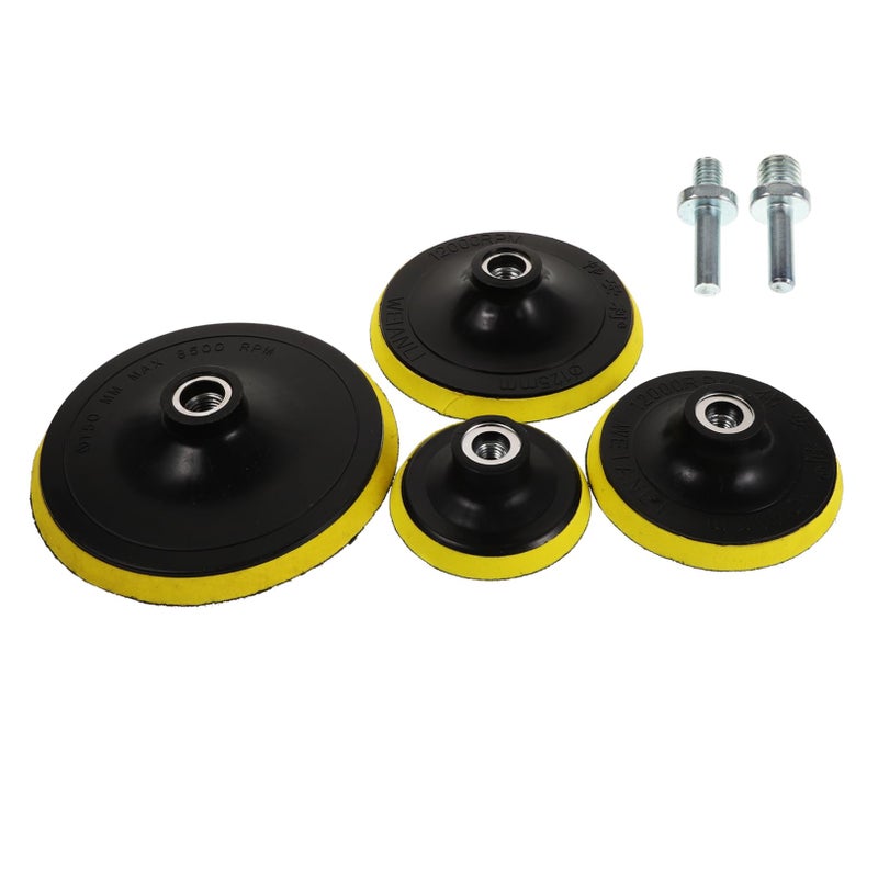 4 Inch 4Pcs Car Polishing Buffer Pad Kit For Drill And Angle Grinder Sanding Discs - Image 2
