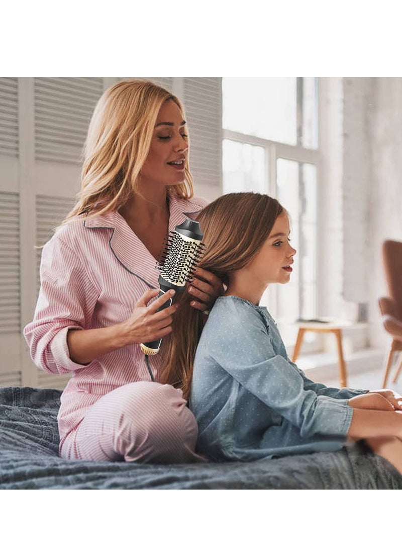 Hot Air Brush,Hair Dryer Brush, Professional Hair Dryer & Volumizer 3 in 1 Upgrade Anti-Scald Negative Ionic Technology Hair Straightener Brush,Salon Negative Ion Ceramic Electric Blow Dryer - Image 2