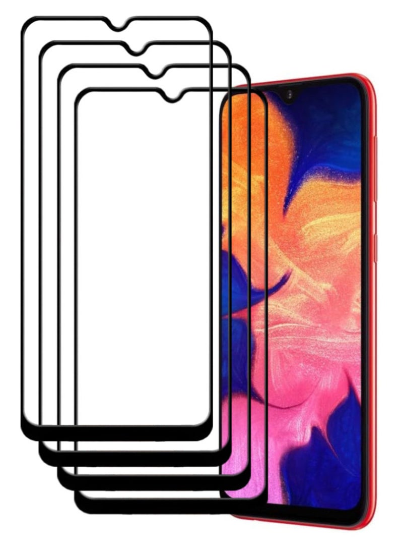 ACLIX 4 Pieces Antistatic ESD Dustproof Premium Quality High Definition Tempered Glass Screen Protector Designed For Samsung Galaxy A10 - Image 1