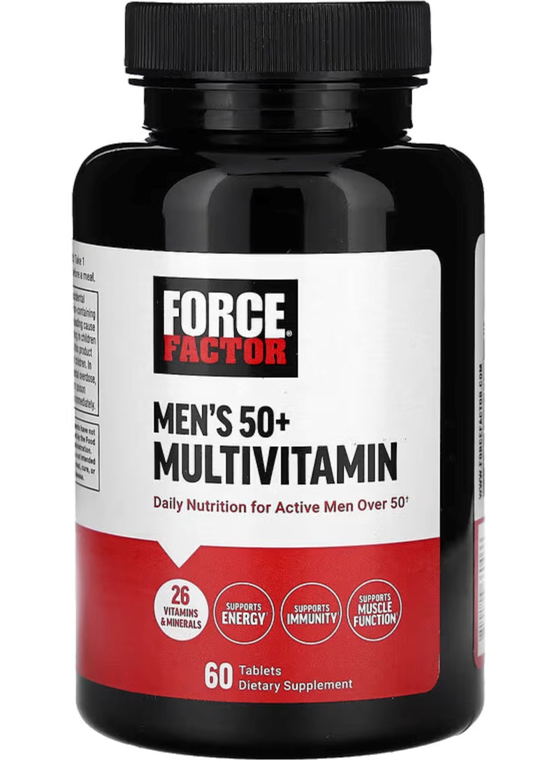 Force Factor, Men's 50+ Multivitamin, 60 Tablets - Image 1