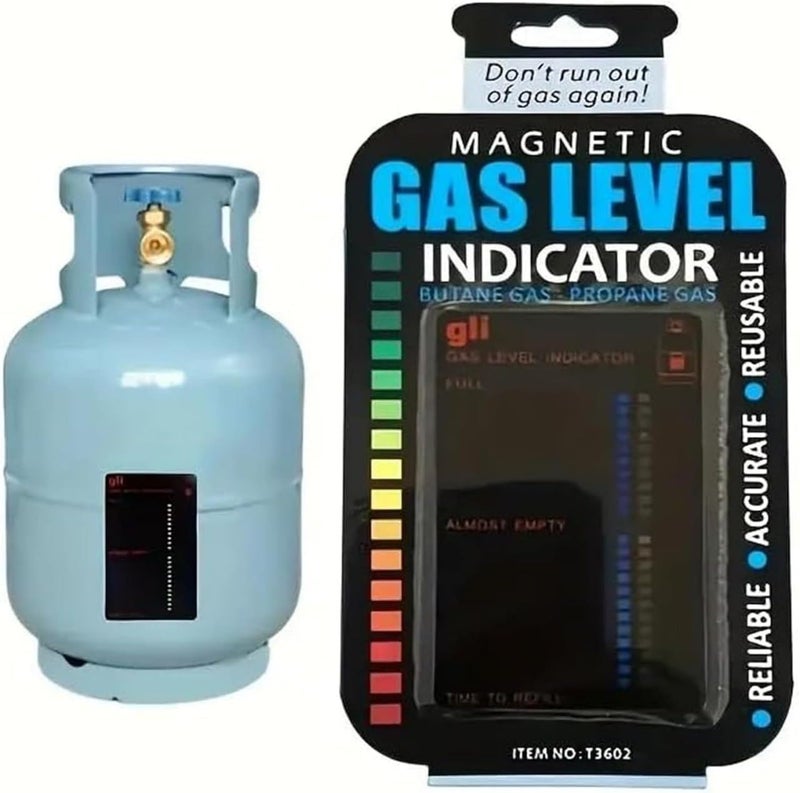 NHB ENTERPRISE NHB Enterprise Magnetic Gas Level Indicator for Butane and Propane Gas CylindersReusable Propane Fuel Level IndicatorsPropane Tank SensorPropane Tank Gauge Level IndicatorLiquid Level Indicator1p  - Image 1