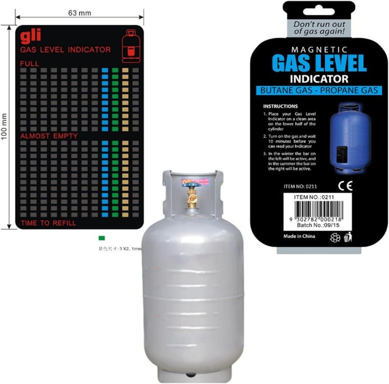 NHB ENTERPRISE NHB Enterprise Magnetic Gas Level Indicator for Butane and Propane Gas CylindersReusable Propane Fuel Level IndicatorsPropane Tank SensorPropane Tank Gauge Level IndicatorLiquid Level Indicator1p  - Image 3