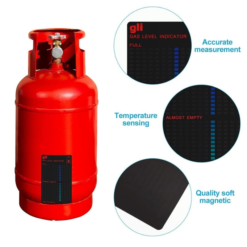 NHB ENTERPRISE NHB Enterprise Magnetic Gas Level Indicator for Butane and Propane Gas CylindersReusable Propane Fuel Level IndicatorsPropane Tank SensorPropane Tank Gauge Level IndicatorLiquid Level Indicator1p  - Image 5