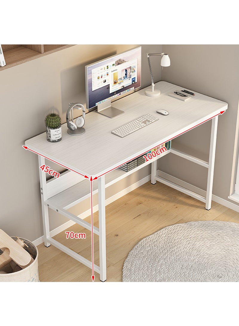 شاربدو مكتب كمبيوتر حديث بسيط سهل التنظيف مناسب لغرفة الألعاب وغرفة النوم والمكتب مقاس 100*45*70 سم - Image 2