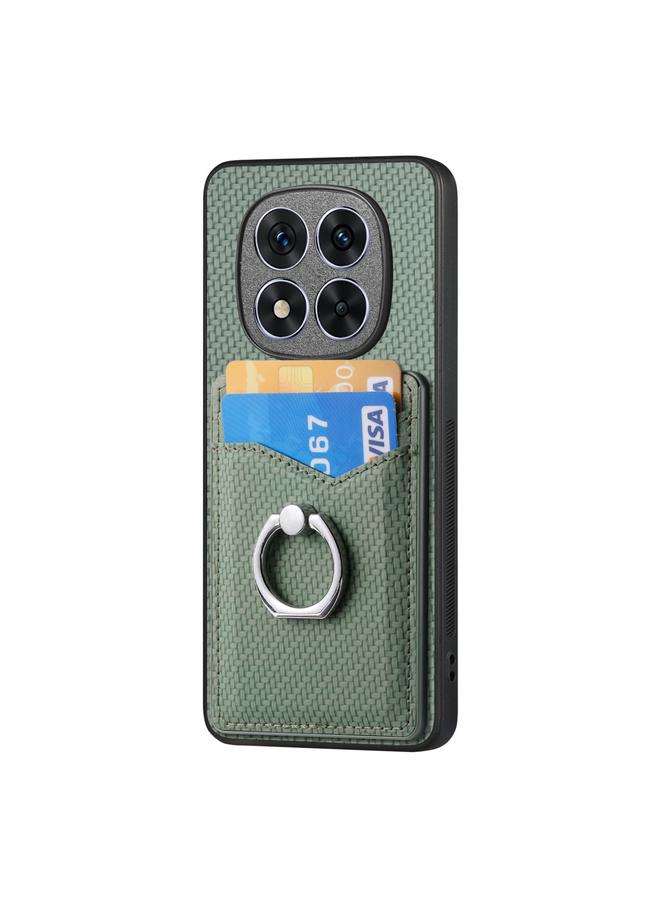 اس-توب جراب لهاتف Redmi Note 14 Pro 5G من ألياف الكربون مع محفظة للبطاقات وحلقة للهاتف - Image 2