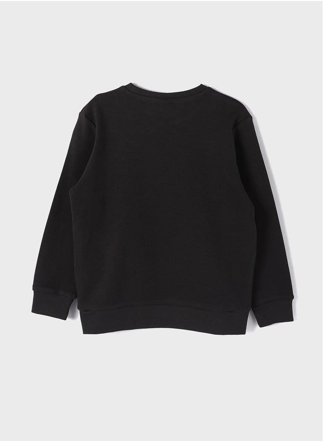 LC WAIKIKI Crew Neck Printed Long Sleeve Boy sweatshirt  - Image 2