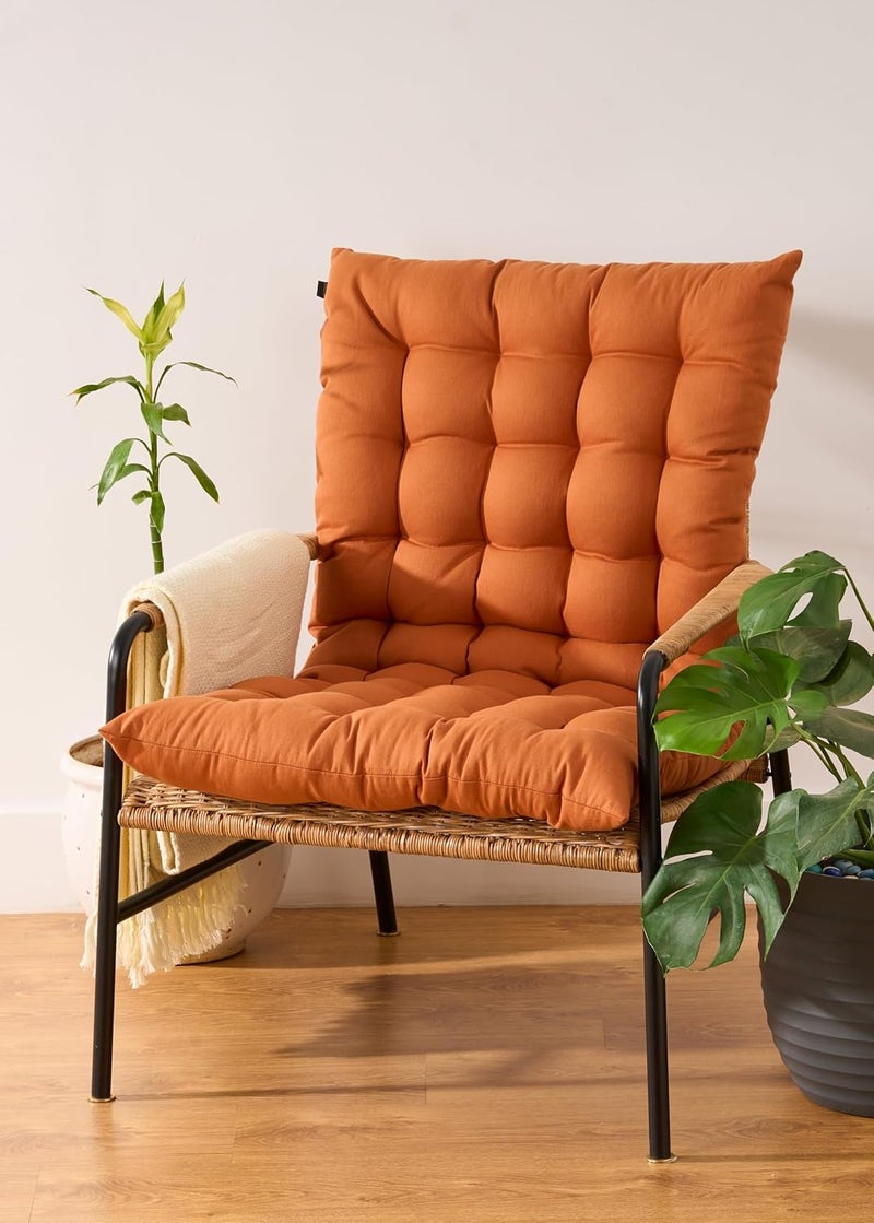 SKANDA FAB فرشة أرضية قطنية مقاس 60×120 سم، راحة فاخرة وحشوة من الألياف الدقيقة للتأمل | وسادة مقعد | للأطفال | وسادة أرضية | للحيوانات الأليفة | وسادة جلوس أرضية | وسادة كرسي | لون بني قرفة (عبوة من 1) - Image 1
