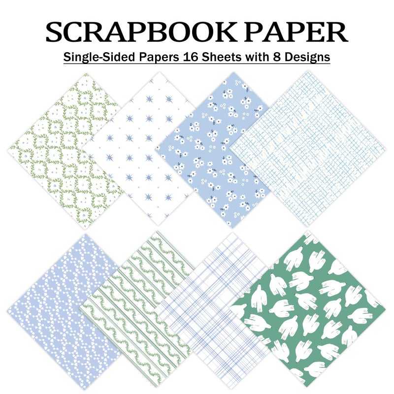 PRSTINCOL Scrapbook Paper,16 Sheets 4.1x5.8 Inch Energetic Harmony Style Scrapbook Supplies,Single-Sided Vivid Origami Decoupage Paper for DIY Crafts, Card Making, Art Journaling - Image 3