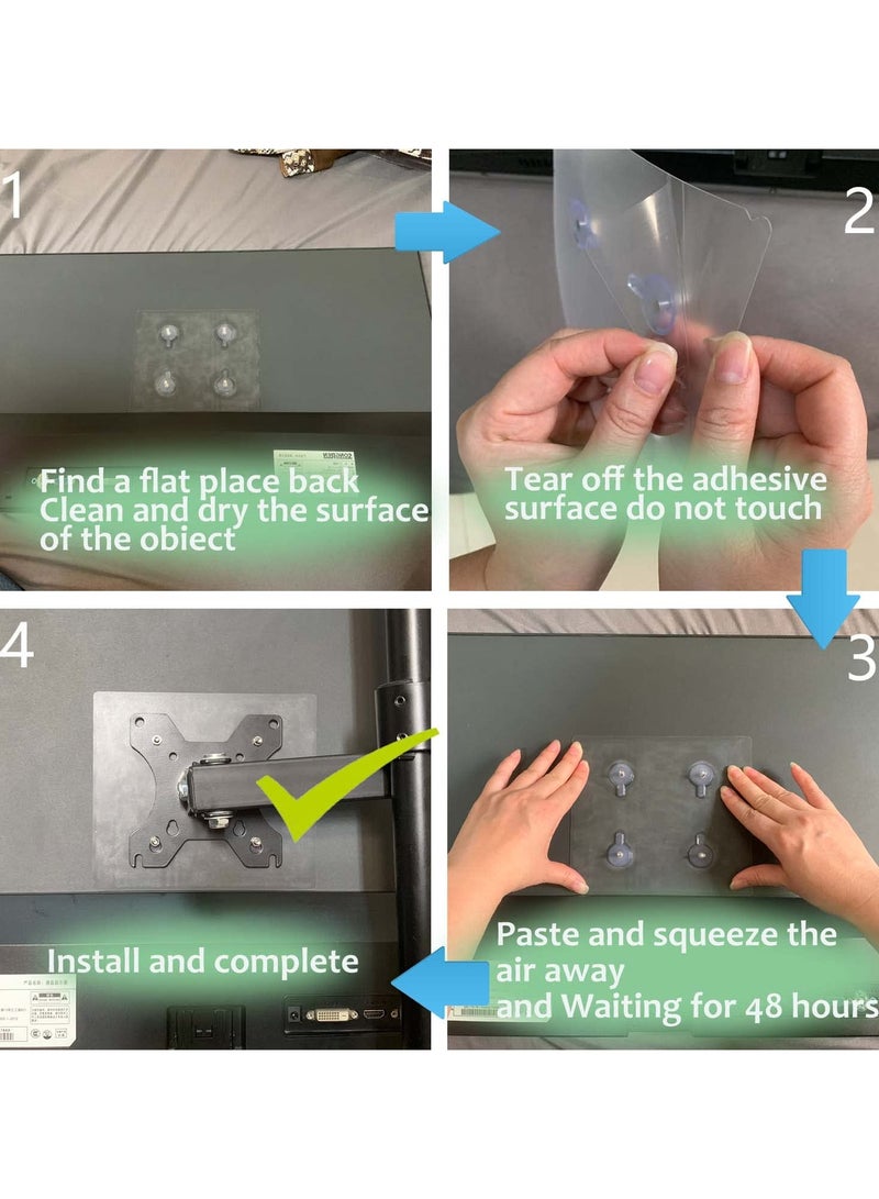 erorex Mount Adapter Bracket Kit Non-VESA Mounting Universal for 75 VESA Monitor Arm Compatible - Image 2