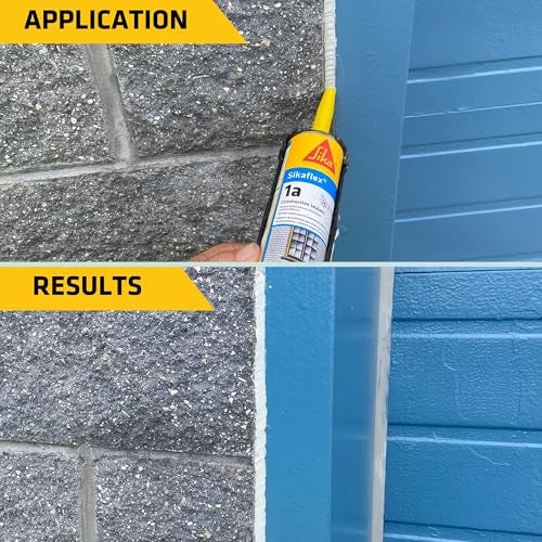 Sikaflex 1A Polyurethane Premium Grade High Performance Elastomeric Sealant, 10.3 fl oz Capacity, Limestone, 12 Tubes - Image 2