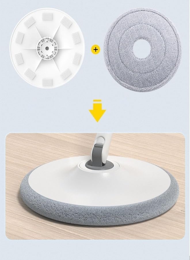 3 Pieces 360 Degree Replacement Microfiber Spin Mop Heads Bucket Home Cleaner - Image 2