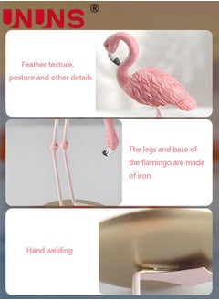 UNUNS 3-Piece Flamingo Desk Ornaments For Wedding Home Living Room Bedroom Decor  - Image 5