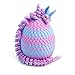 Flavery 3D Printed Unicorn Dragon Egg Easter Basket Stuffers Unicorn Egg Toys for Boys Girls 3D Printing Gift Toy Desk Executive Pet ChristmasBirthday Gift Sea Color - Image 2