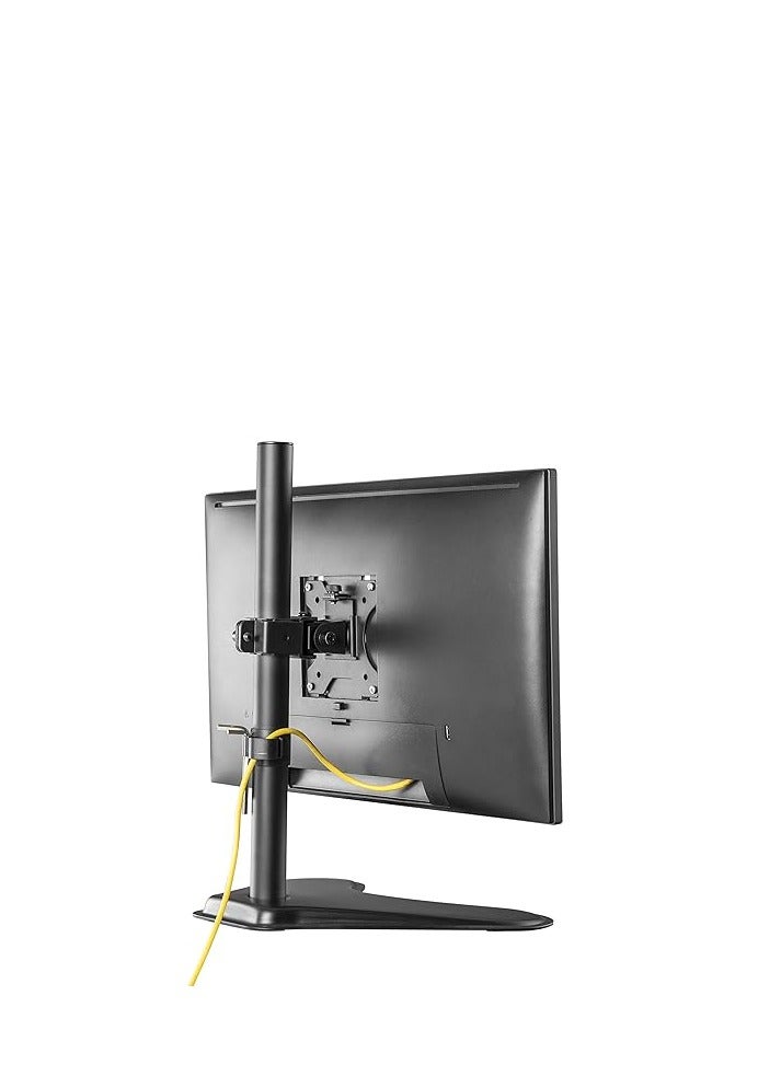 هامود حمود، حامل شاشة فردي قائم بذاته يدعم مقاسات من ١٧ إلى ٣٢ بوصة | ضمان ٣ سنوات | يتحمل وزن ٩ كجم | ذراع شاشة قابل لتعديل الارتفاع | حامل شاشة قابل للتعديل بالكامل مع ميزات الإمالة والدوران - Image 5