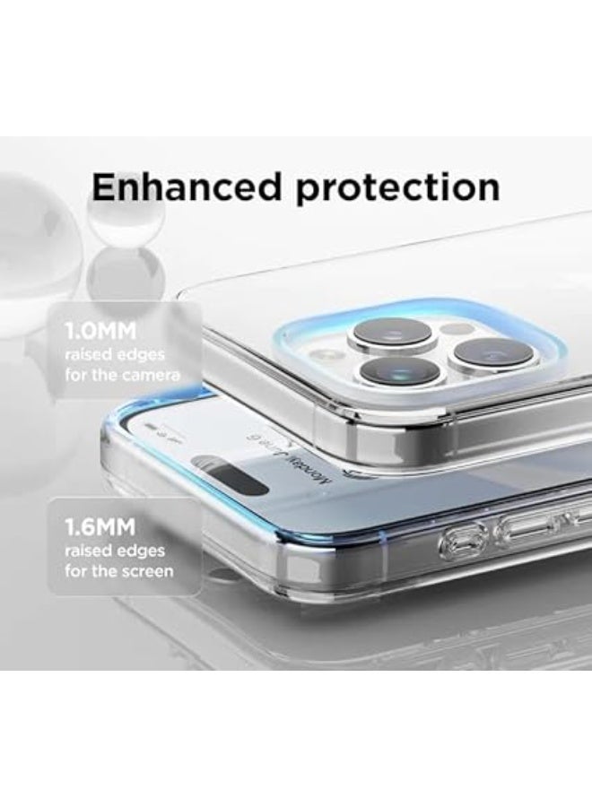 ALFY & CO iPhone 16 Pro Case Clear 6.1 inch Anti-Yellowing Mil-Grade Anti-Drop iPhone 15 Pro Cover Transparent, Slim Crystal iPhone 15 Pro Case, Full Coverage Lens Protection, Shockproof Anti-Scratch Clear - Image 2