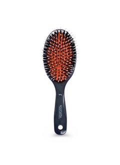Spornette Classic Cushion Hair Brush, Boar & Ball-Tipped Nylon Bristles - Lightweight Oval Handle Brush For Straightening, Styling, Setting & Detangling - All Hair Types On Men, Women And Children  - Image 1