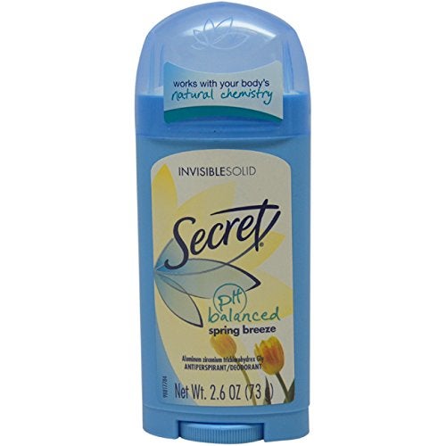 Secret Original Spring Breeze Scent Womens Invisible Solid Ph Balanced Antiperspirant  Deodorant 26 Oz Pack of 6