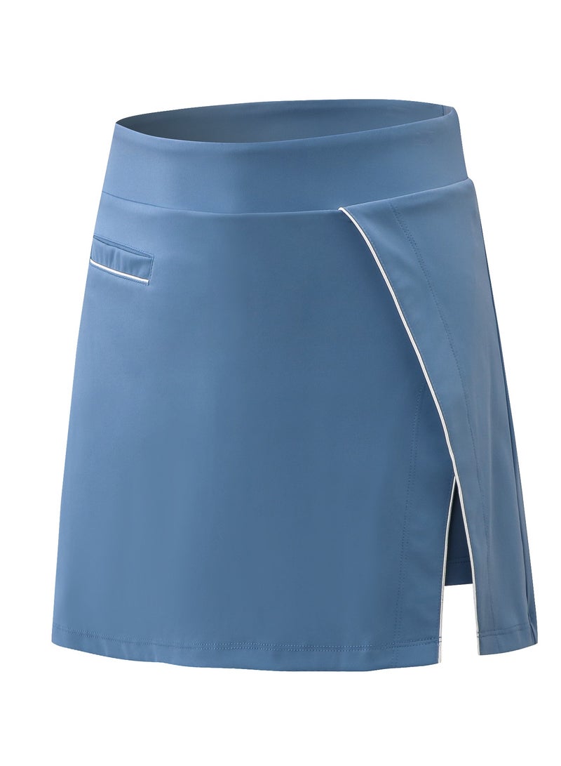 Loquat Women Quick Dry Breathable Skirt Blue  - Image 1