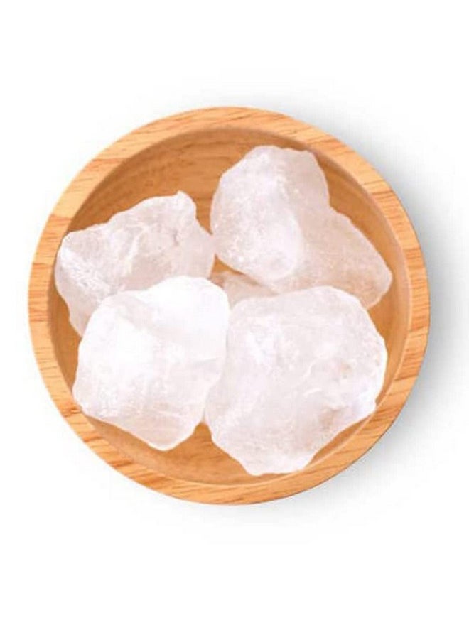 AnNafi - ® Alum Stone Block | White Alum Crystal Rock | Phitkari Crystal Stone Of Alumbre | Natural Piedra De Alumbre Alum Stone | Shaving Stone Chunks | Tawas Stone Antiperspirant 450 Grams (16 Oz) - Image 1