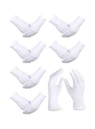 White Gloves, 6 Pairs for Men Women Parade Pallbearer Gloves Nylon Formal Cosplay Party Costume Supplies Police Server Funeral Tuxedo Guard Parade, Majorette Dance Uniform - pzsku/ZEBD851A79C8E5F3542E0Z/45/_/1701161748/3307c800-3d11-4cf7-8f88-75375e28e698