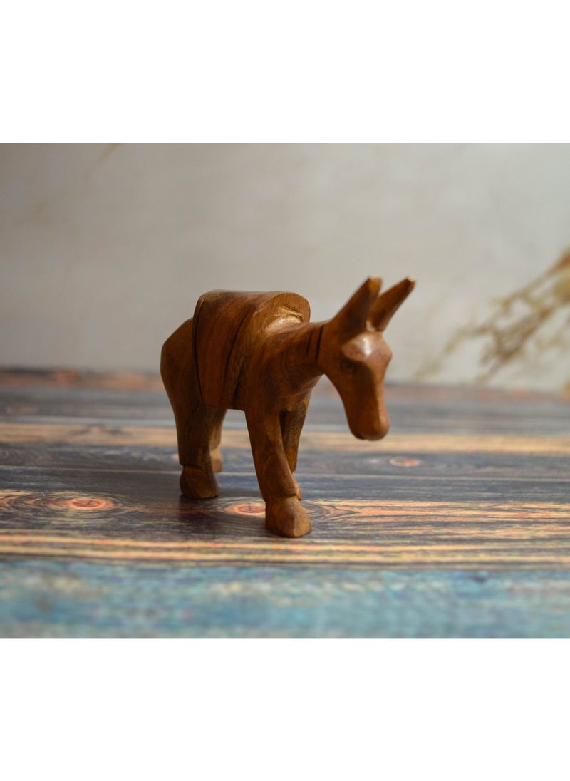 Egypt Antiques Donkey for toys or for decoration Natural carving Handmade  - Image 1
