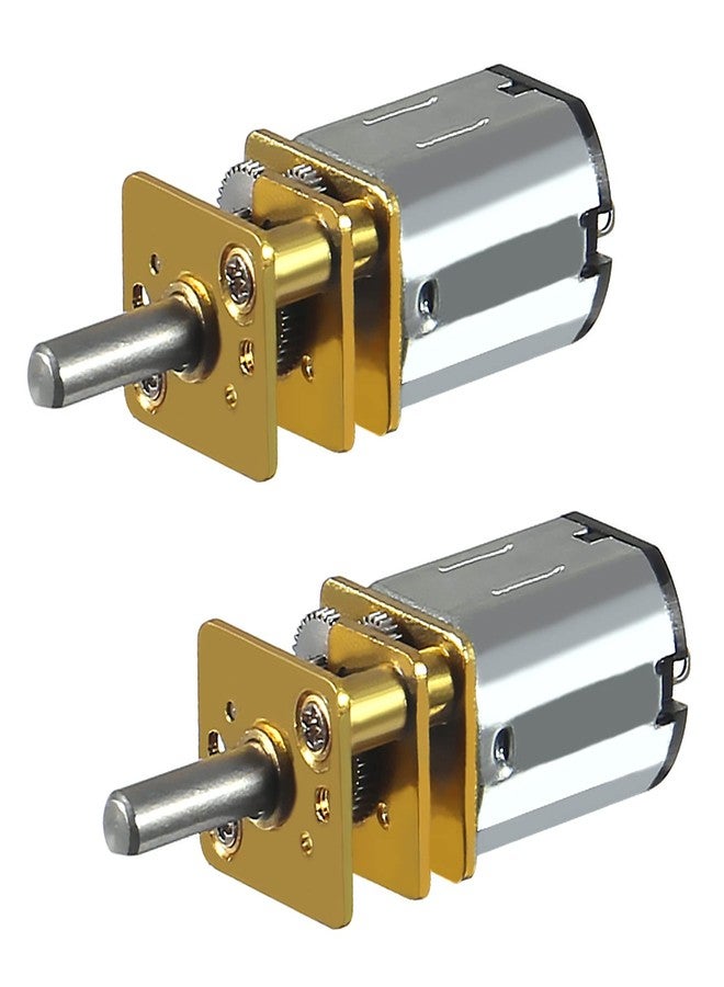 AITIAO 2Pcs DC 12V 1000RPM N20 High Torque Speed Reduction Motor Micro Gear Motor with Metal Gearbox Motor for RC Car, Robot Model, DIY Engine Toys - Image 1