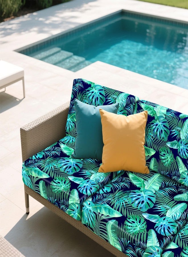pickyNproud 8Pcs Patio Cushion Covers Stretch Outdoor Couch Cushions Slipcovers Replacement Washable Furniture Protector with Elastic Bottom Sofa Chair Seat Cover - Image 4