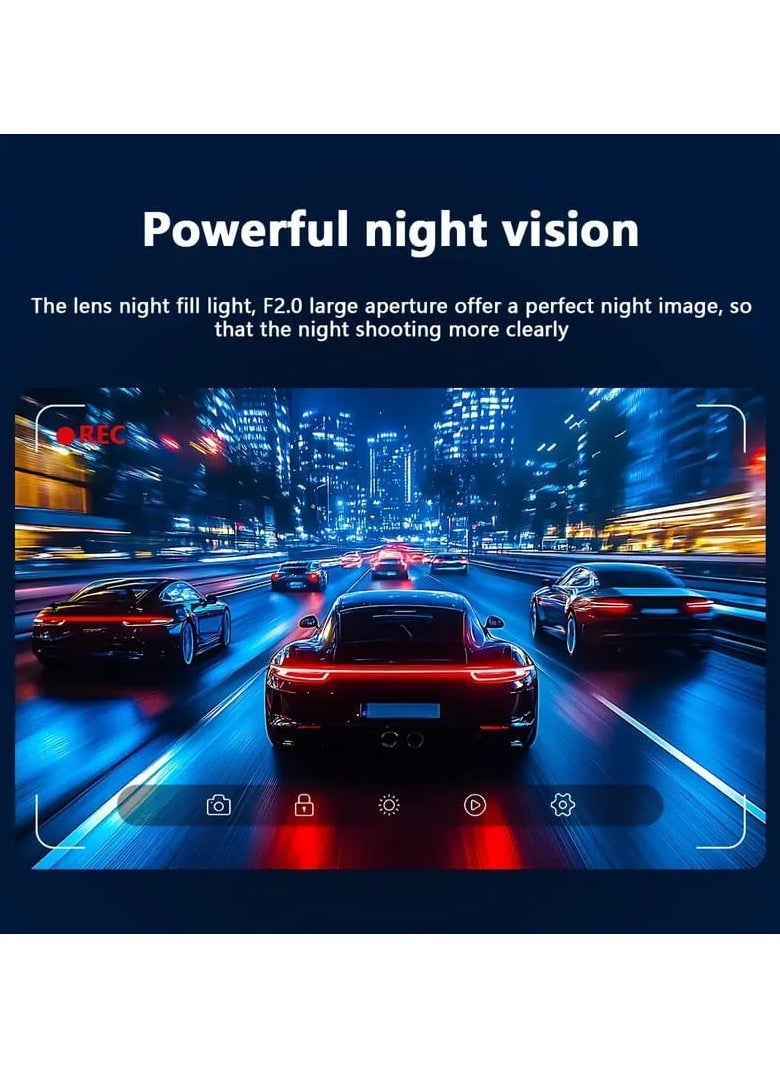 Generic - HD 1080P Dash Cam with 170° Wide Angle, Night Vision, G-Sensor, Loop Recording, and Motion Detection for Cars - Image 1